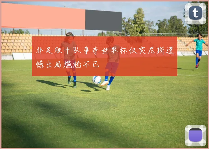 非足联十队争夺世界杯仅突尼斯遗憾出局尴尬不已