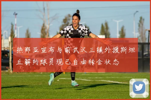 热那亚宣布与前武汉三镇外援斯坦丘解约球员现已自由转会状态